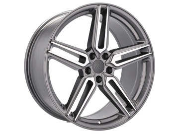 Jantes HAXER HX015 20x9 5X120 ET 35 72.6 (Cinza Polido Metade Matte)