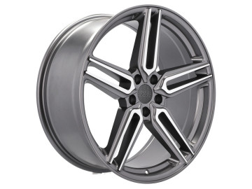 Jantes HAXER HX015 20x9 5X120 ET 35 72.6 (Cinza Polido Metade Matte)