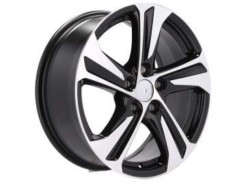 Jantes Hyundai Santa Fe 16x6.5  4X108  ET  25  65.1 Preto Polido  + Revestimento em Pó