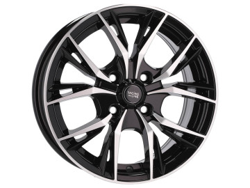 Jantes Look Toyota Yaris 14x6 4X100 ET 40 60.1 (Preto Polido)