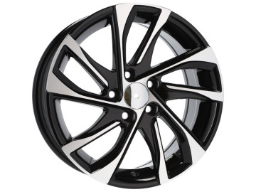 Jantes Look Peugeot / Citroen 15x6.5 5X98 ET 39 58.1 (Preto Polido)