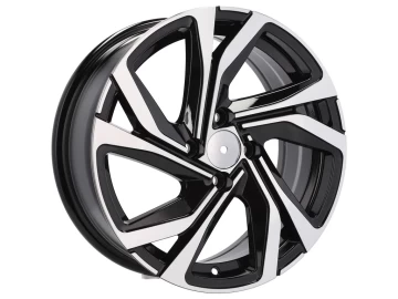 Jantes Look Peugeot 2008 16x6.5 4X100 ET 44 60.1 Preto Polido