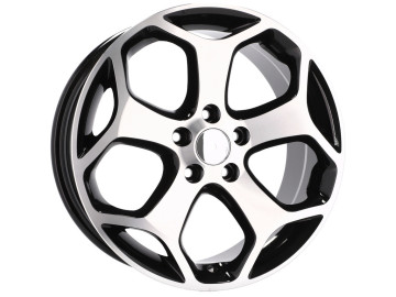 Jantes Look Ford Focus Mondeo 16x6.5 5X108 ET 50 63.4 Preto Polido