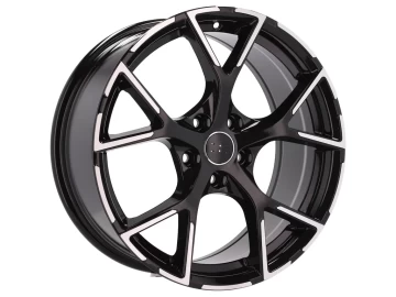 Jantes Look Audi RS3 8Y 17x7.5 5X112 ET 42 66.5 (Preto Polido Metade Matte) 