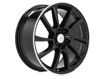 Jantes Look Audi ABT DR18 19x8.5 5X112 ET 35 66.5 (Preto + Aba Polida)