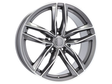 Jantes Look Audi RS6 C7 17x7.5 5X112 ET 45 66.5 (Cinza Polido)