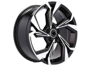 Jantes Look Audi A3 8Y 19x8 5X112 ET 45 66.5 (Preto Polido) 