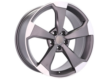 Jantes Look Audi Rotor 19x8.5 5X112 ET 32 66.5 (Cinza Polido)