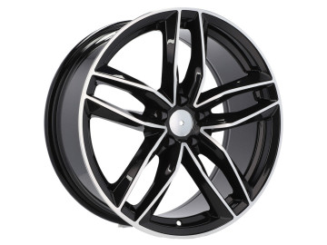 Jantes Look Audi RS6 C7 19x8.5 5X112 ET 35 66.5 (Preto Polido) 