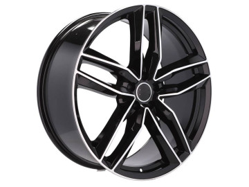 Jantes Look Audi RS6 C7 20x9 5X112 ET 37 66.5 (Preto Polido) 