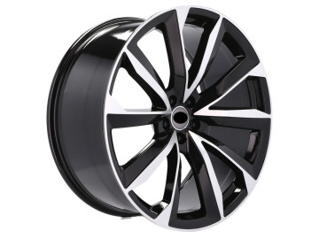 Jantes Look Audi Q7 Q8 5815 22x10 5X112 ET 26 66.5 (Preto Polido + Revestimento em Pó)