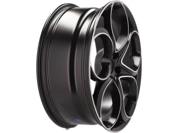 Jantes Look Alfa Romeo Stelvio 20x8 5X110 ET 37 65.1 (Preto Polido Metade Matte)