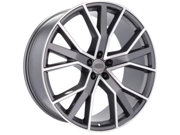 Jantes Look Audi A5 8W Y Spoke 18x8 5X112 ET 39 66.5 (Cinza Polido Metade Matte)