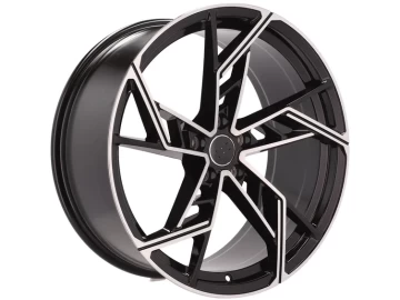 Jantes Look Audi ABT 18x8 5X112 ET 40 66.5 (Preto Polido)