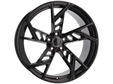 Jantes Haxer HX020 19x9 5x112 ET32 Noir - Kit De 4 Avec Valves, Couvertures Et Bagues De Centrage