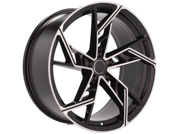 Jantes Look Audi ABT 20x9 5X112 ET 34 66.5 (Preto Polido)