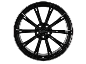 Jantes Look Audi ABT Sport GR 19x8.5 5X112 ET 40 66.5 (Preto +  Aba Polida)