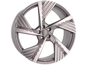 Jantes Look Audi E-Tron GE Sportback 19x8 5X112 ET 34 66.5 (Cinza Polida Metade Matte)