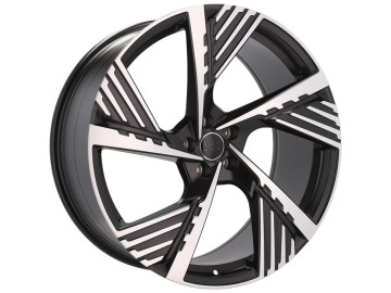 Jantes Look Audi E-Tron GE Sportback 19x8 5X112 ET 34 66.5 (Preto Polido Metade Matte)