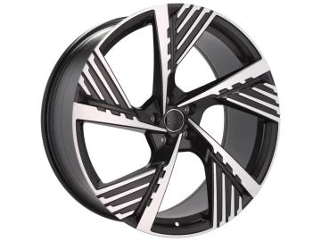 Jantes Look Audi E-Tron GE Sportback 19x8 5X112 ET 45 66.5 (Preto Polido Metade Matte)