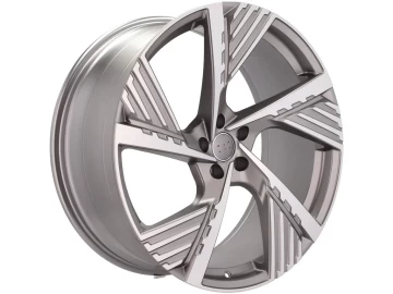 Jantes Look Audi E-Tron GE Sportback 20x9 5X112 ET 38 66.5 (Cinza Polido Metade Matte)