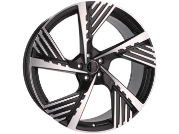 Jantes Look Audi E-Tron GE Sportback 20x9 5X112 ET 38 66.5 (Preto Polido Metade Matte)