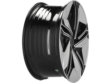 Jantes Look Audi E-Tron GT 19x8.5 5X112 ET 35 66.5 (Prata Brilhante + Preto)