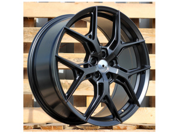 Jantes Look Audi Q6 E-TRON 20x10 5X130 ET 39 66.5 (Preto Metade Matte)