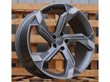 Jantes Look Audi Q8 21x9.5 5X112 ET 36 66.5 (Cinza Polido Metade Matte)
