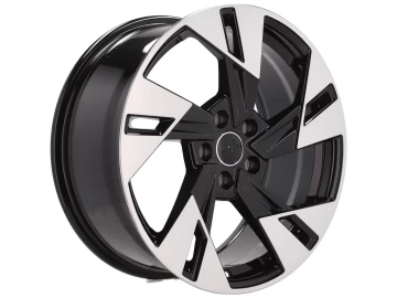 Jantes Look Audi Q8 E-TRON 19x8 5X112 ET 45 66.5 (Preto Polido)