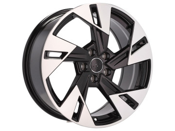 Jantes Look Audi Q8 E-TRON 19x8 5X112 ET 45 66.5 (Preto Polido)
