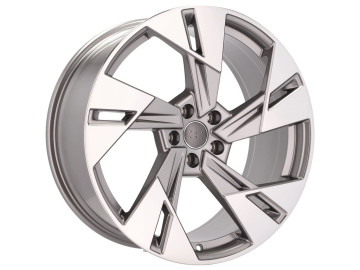  Jantes Look Audi Q8 E-TRON 20x9 5X112 ET 38 66.5 (Cinza Polido)