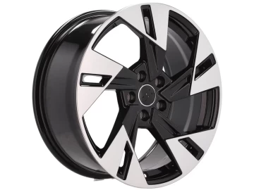 Jantes Look Audi Q8 e-tron 18x8 5X112 ET 39 66.5 (Preto Polido)