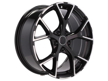 Jantes Look Audi RS3 8Y 17x7.5 5X100 ET 42 57.1 (Preto Polido Metade Matte)