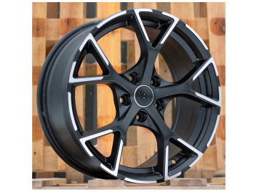 Jantes Look Audi RS3 8Y 17x7.5 5X112 ET 42 66.5 (Preto Polido Metade Matte) 