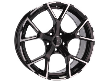 Jantes Look Audi RS3 8Y 17x7.5 5X112 ET 42 66.5 (Preto Polido Metade Matte) 