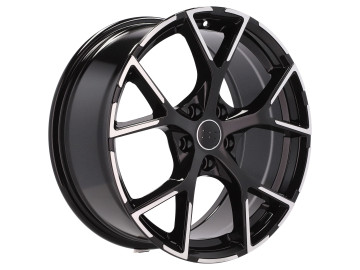 Jantes Look Audi RS3 8Y 17x7.5 5X112 ET 42 66.5 (Preto Polido Metade Matte) 