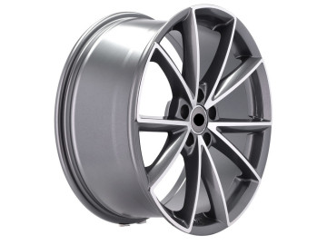 Jantes Look Audi RS4 17x7.5 5X100 ET 39 57.1  (Cinza Polido Metade Matte)