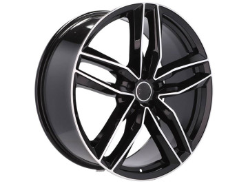 Jantes Look Audi RS6 C7 19x8.5 5X130 ET 60 71.5 8 (Preto Polido)