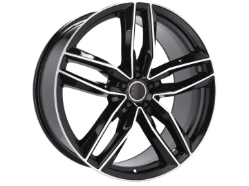 Jantes Look Audi RS6 C7 19x8.5 5X130 ET 60 71.5 8 (Preto Polido)