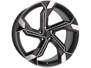 Jantes Look Audi RSQ8 20x9 5X112 ET 38 66.5 (Preto Polido Metade Matte)