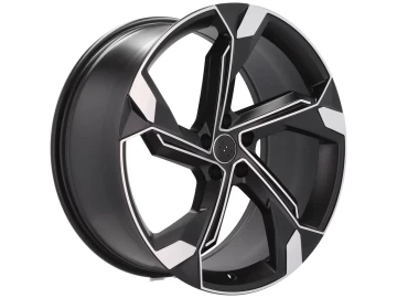 Jantes Look Audi RSQ8 20x9 5X112 ET 38 66.5 (Preto Polido Metade Matte)