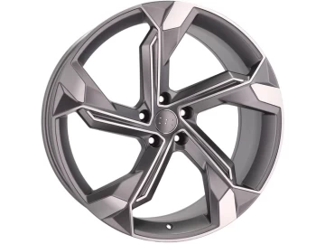 Jantes Look Audi RSQ8 22x9.5 5X112 ET 36 66.5 (Cinza Polido)