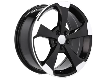 Jantes Look Audi Rotor 20x9 5X112 ET 32 66.5 (Preto Polido)