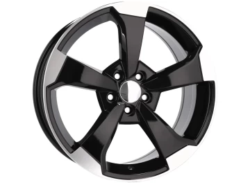 Jantes Look Audi Rotor 20x9 5X112 ET 32 66.5 (Preto Polido)
