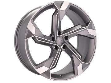 Jantes Look Audi TT RS Twist 21x9 5X112 ET 36 66.5 (Cinza Polido)