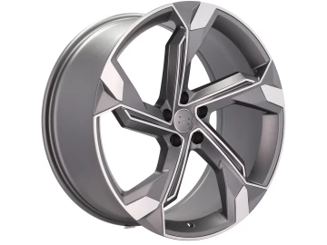 Jantes Look Audi TT RS Twist 21x9 5X112 ET 36 66.5 (Cinza Polido)