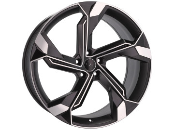 Jantes Look Audi TT RS Twist 23x10 5X112 ET 20 66.5 (Preto Polido)