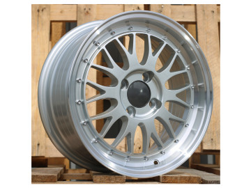 Jantes Look BBS LM 16x7.5 4X100 ET 20 57.1 (Prata + Aba Polida)