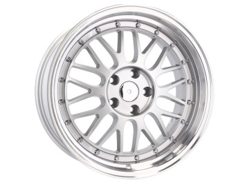 Jantes Look BBS LM 18x8 5X120 ET 35 72.6 (Prata Brilhante + Aba Polida)